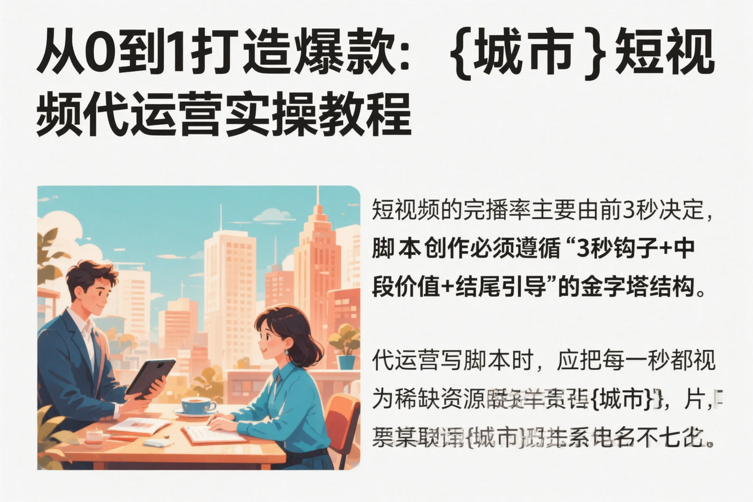 从0到1打造爆款：梅州短视频代运营实操教程