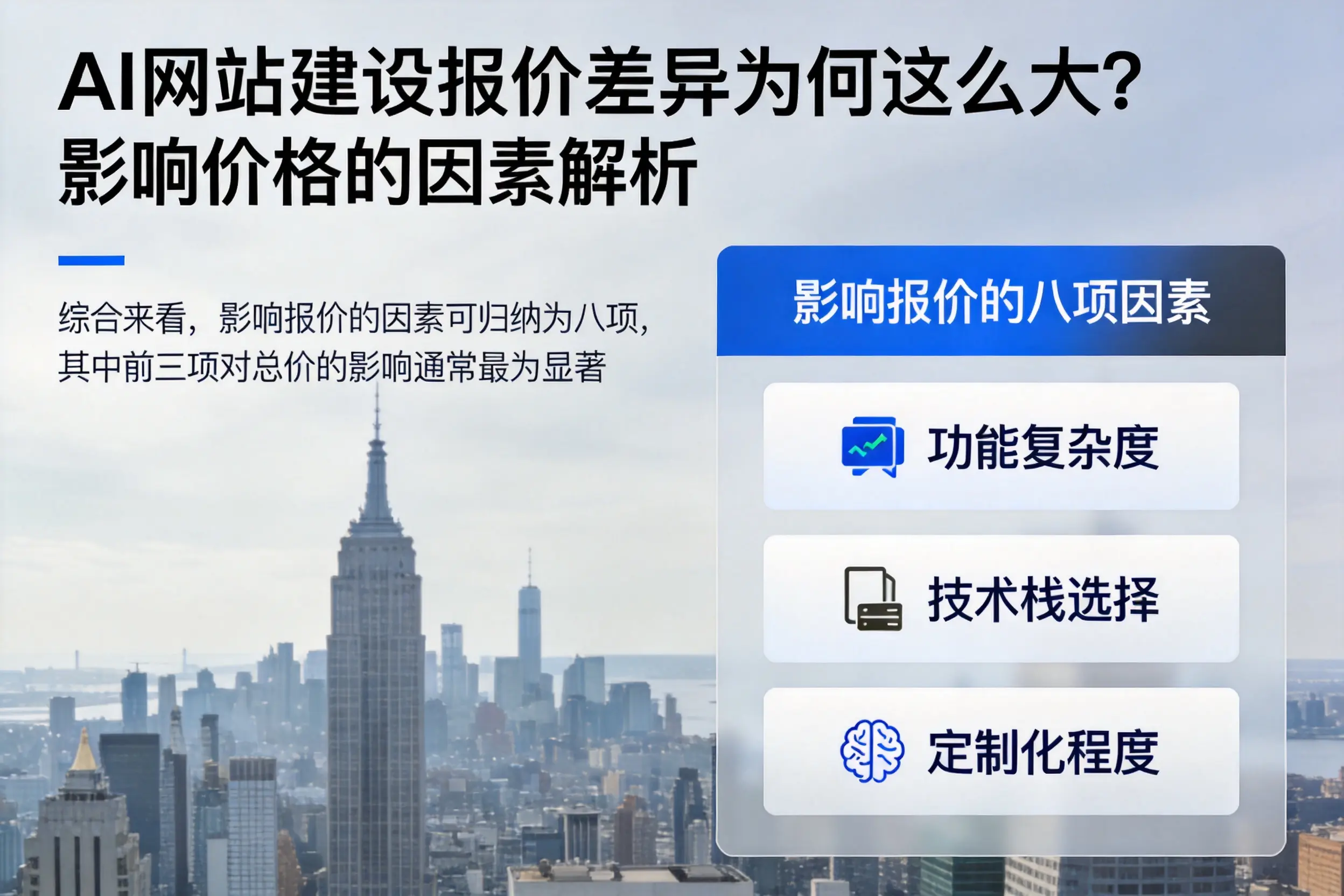 梅州AI网站建设报价差异为何这么大？影响价格的因素解析