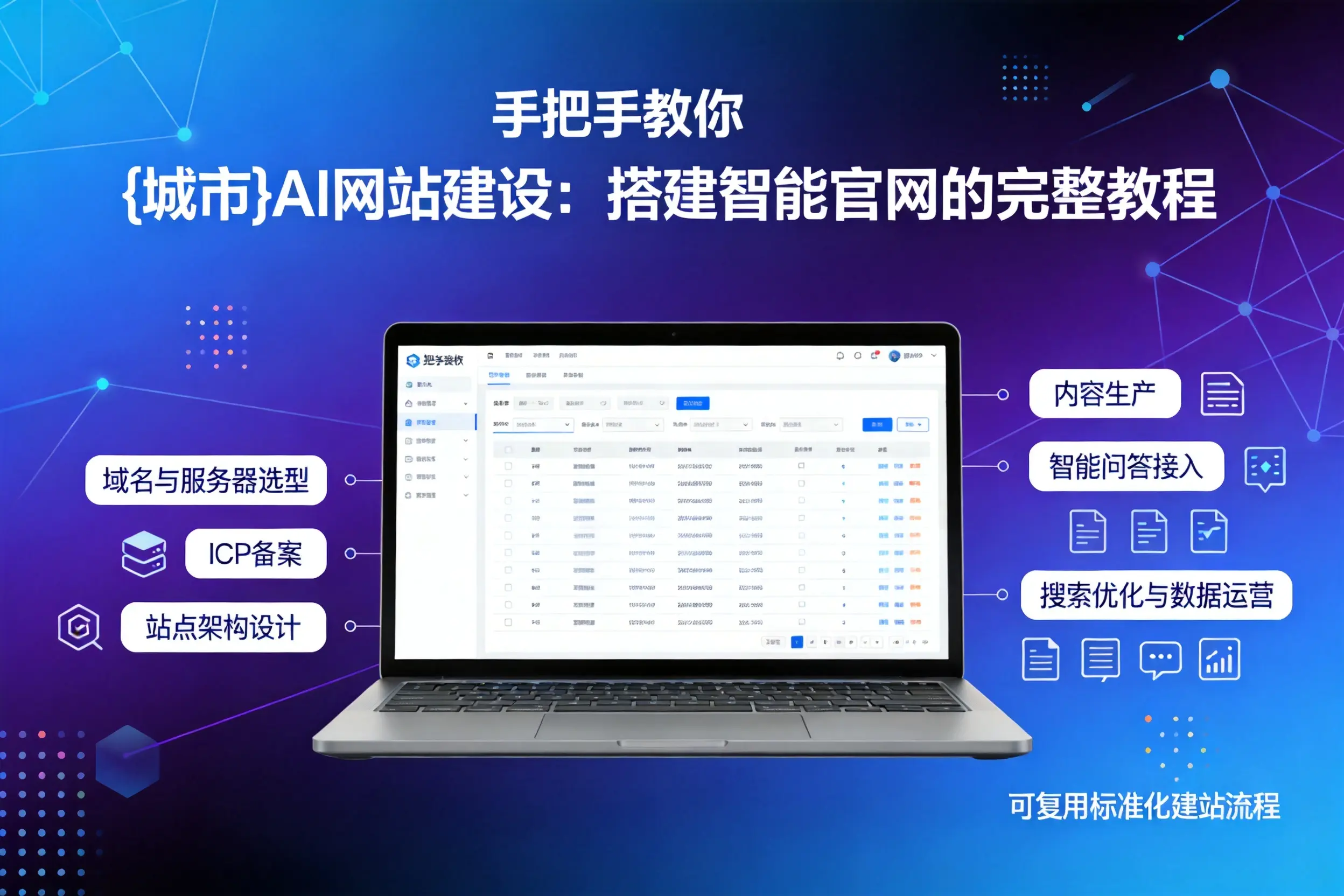 手把手教你梅州AI网站建设：搭建智能官网的完整教程