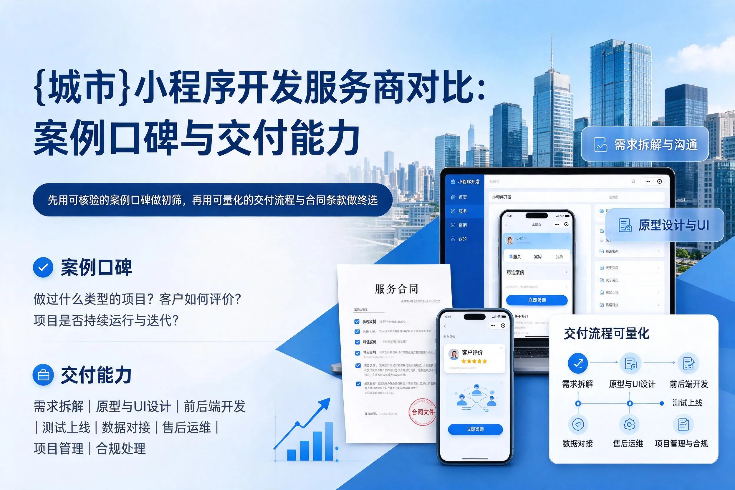 梅州小程序开发服务商对比:案例口碑与交付能力
