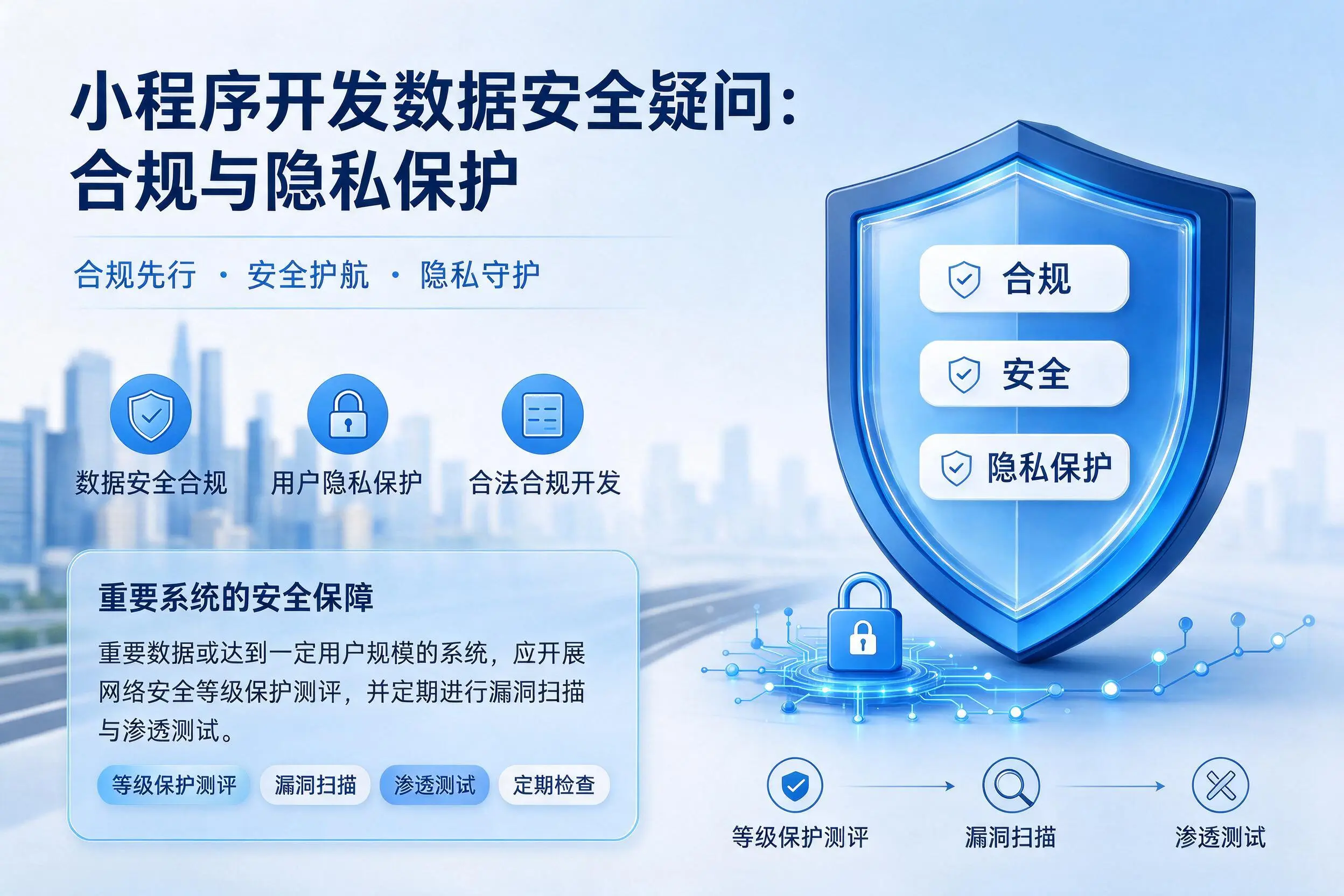 梅州小程序开发数据安全疑问：合规与隐私保护
