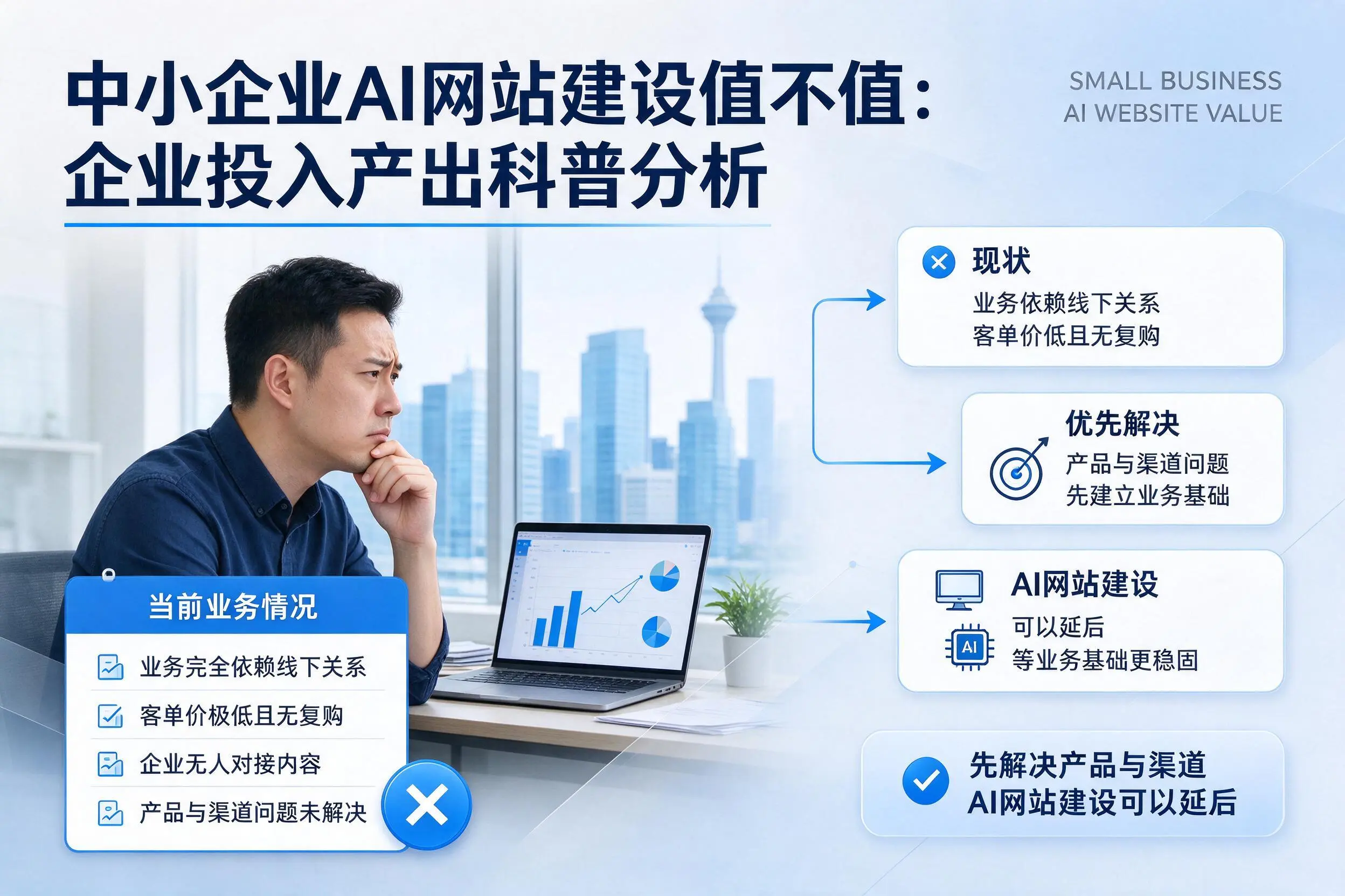 中小企业AI网站建设值不值:梅州企业投入产出科普分析