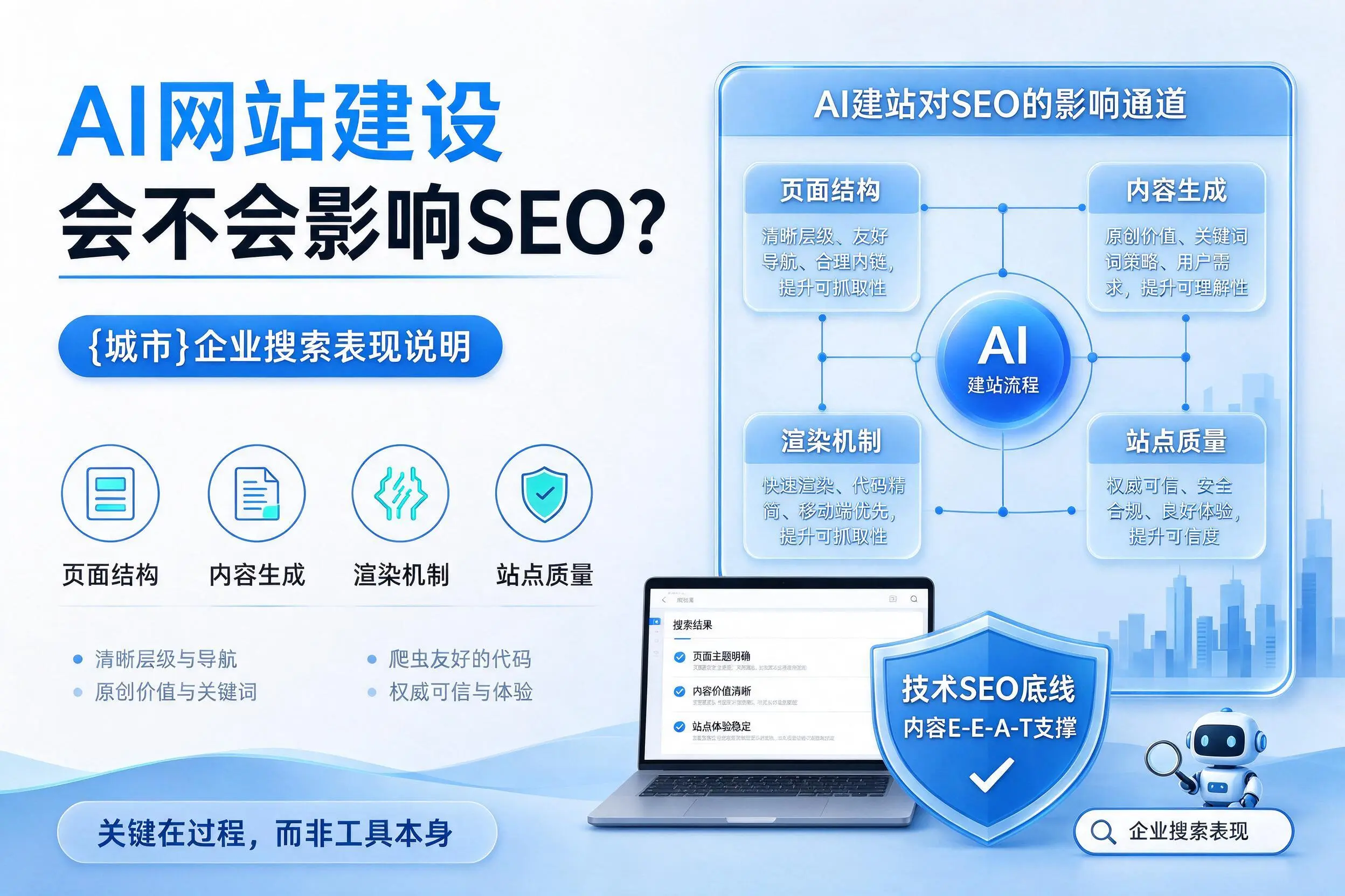 AI网站建设会不会影响SEO？梅州企业搜索表现说明