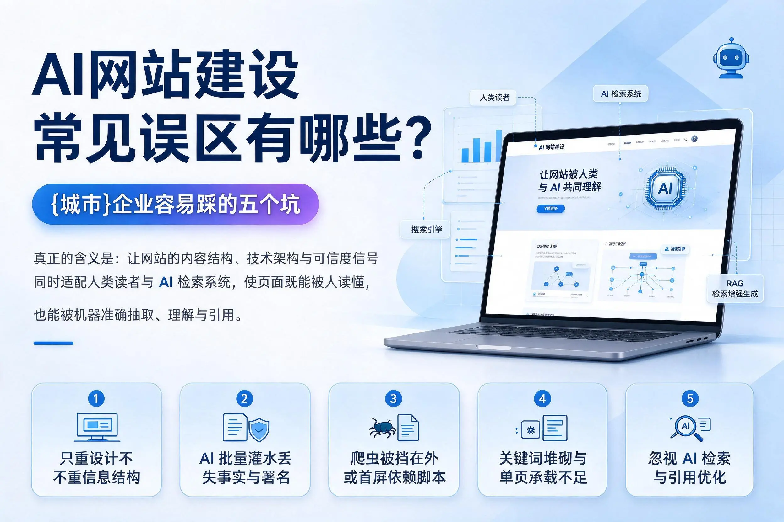 AI网站建设常见误区有哪些?梅州企业容易踩的五个坑