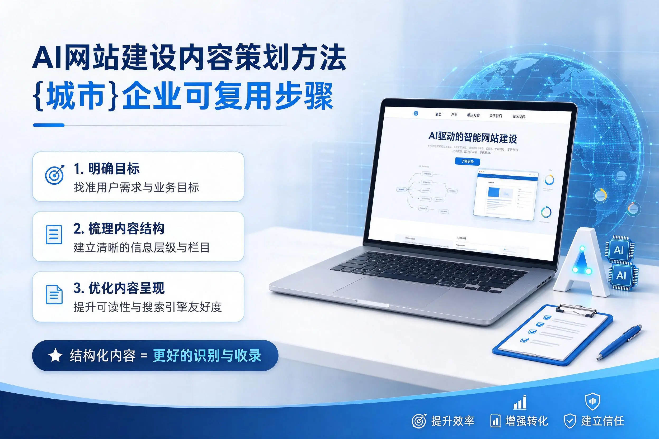AI网站建设内容策划方法,梅州企业可复用步骤
